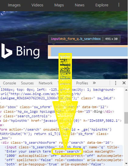 Bing Search Type