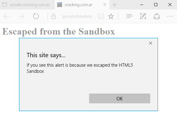 HTML5 Sandbox Escape